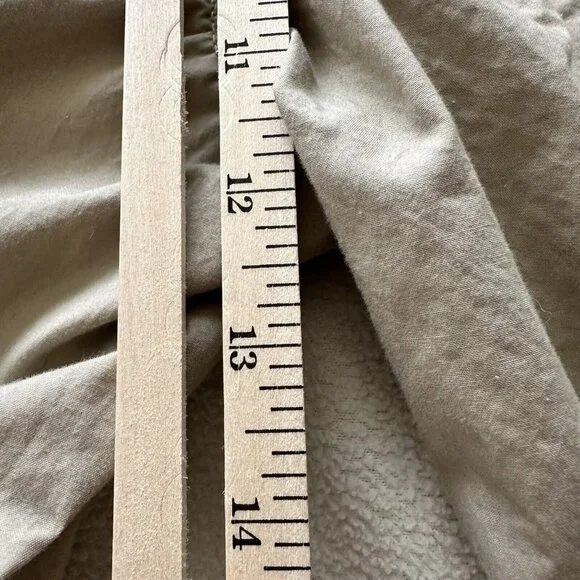 Khaki Cargo Pants Drawstring Waist Elastic Cuffs Adjustable Fit 5 Pockets - Picture 4 of 6